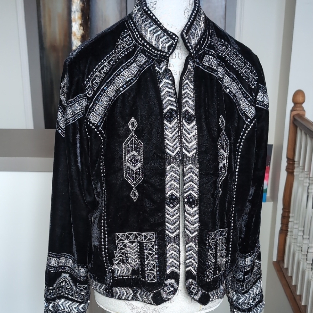 Peter Nygard Embellished Jacket NWOT Never Been Worn Because It's To Big For Me